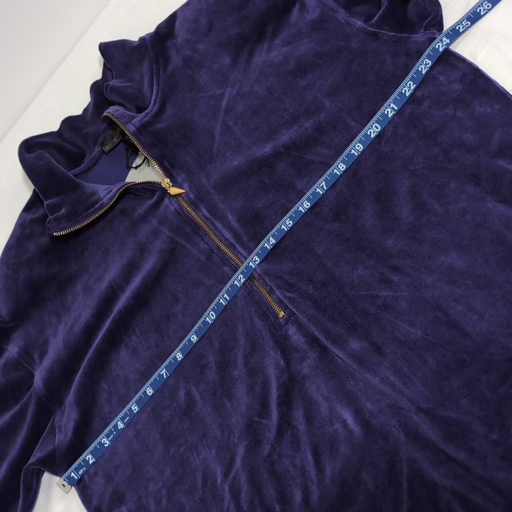 Classiques Sport Nordstrom valor top, pullover, 1/4 zip, purple, NWT, sz Lg - Picture 7 of 12